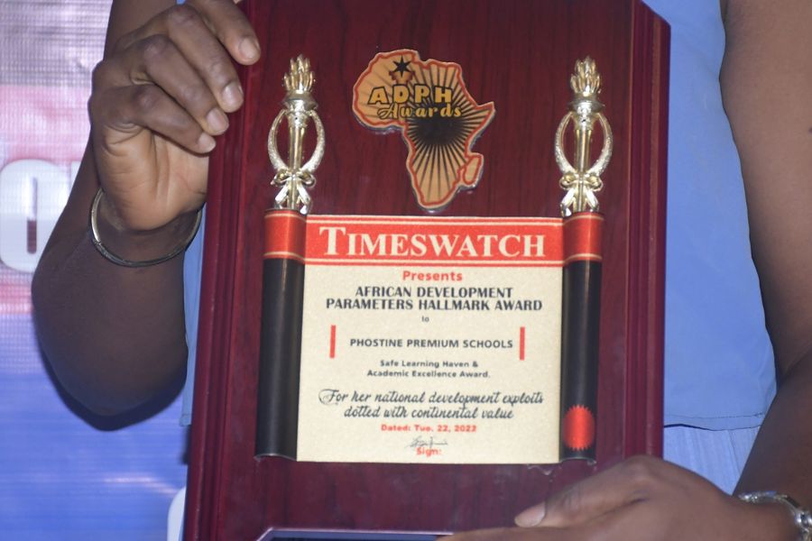 <p>Safe Learning Haven &amp; Academic Excellence Award goes to Phostine Premium Schools. Awarded by Timeswatch News Magazine</p>
