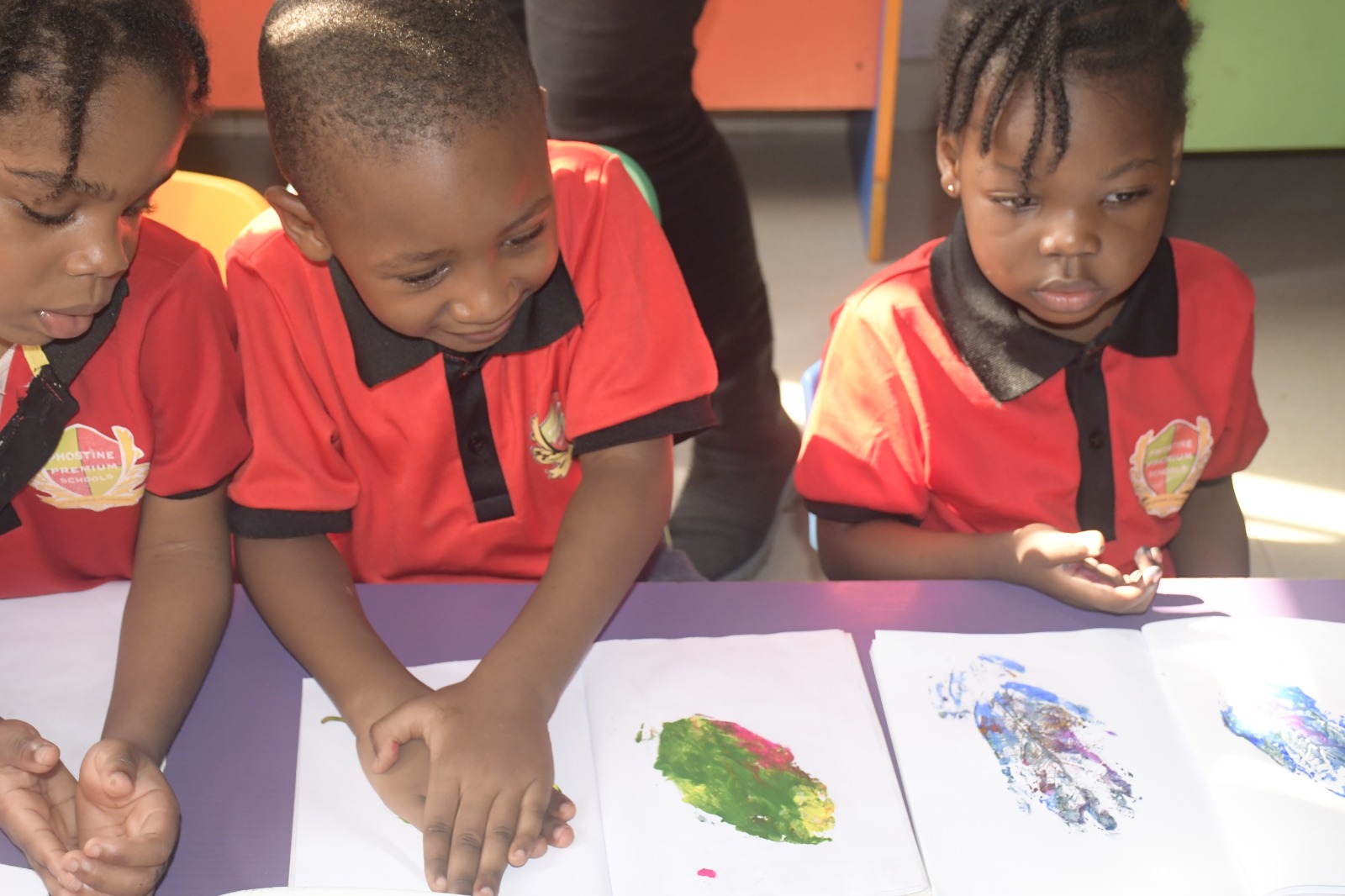 <p>LEAF PRINTING BY NURSERY ONE LEARNERS</p>
